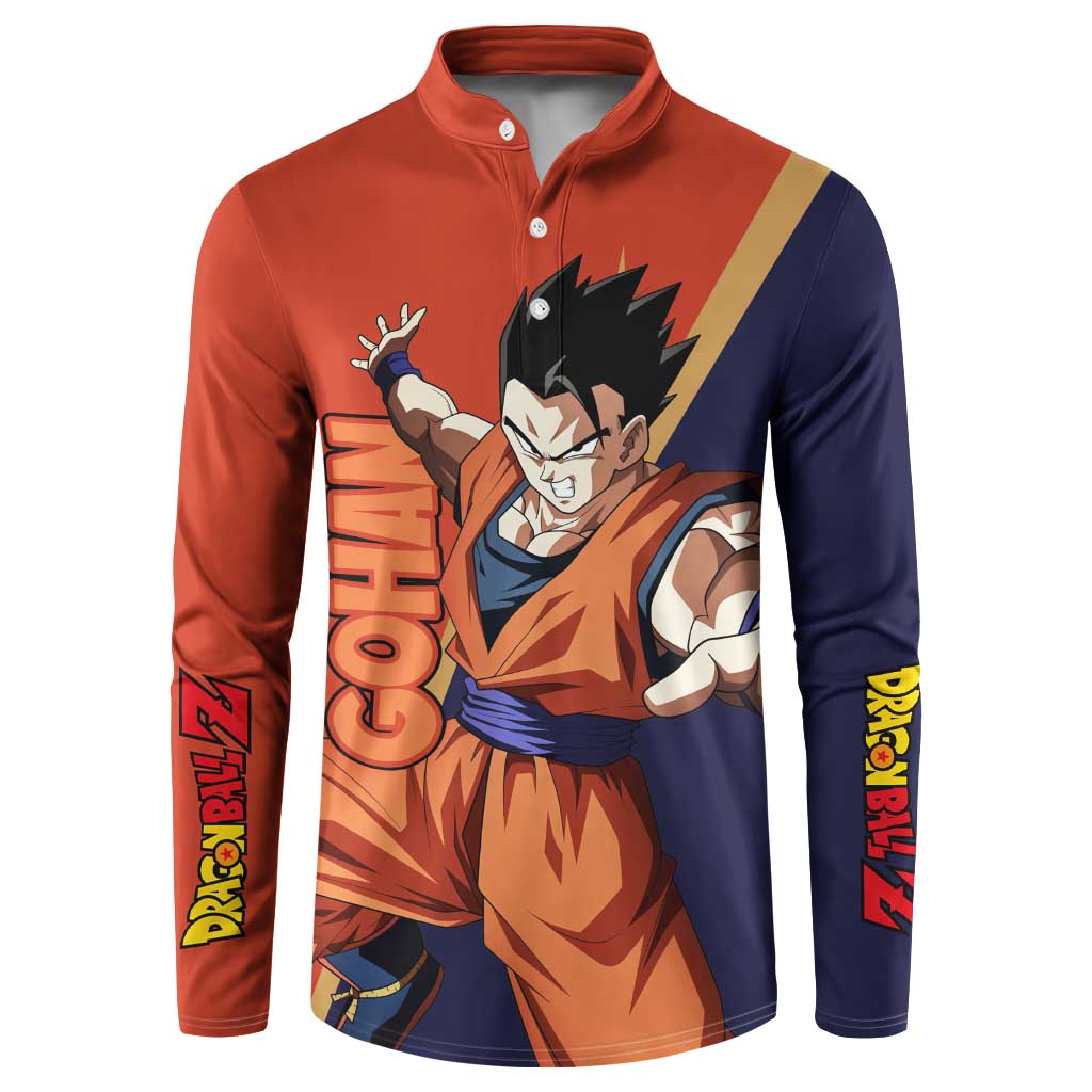 Gohan - Dragon Ball Button Sweatshirt Anime Style