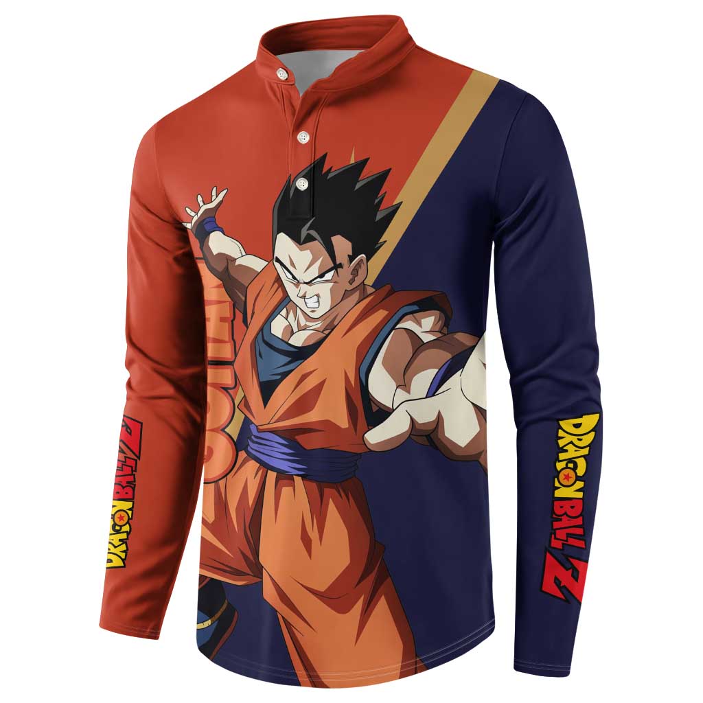 Gohan - Dragon Ball Button Sweatshirt Anime Style