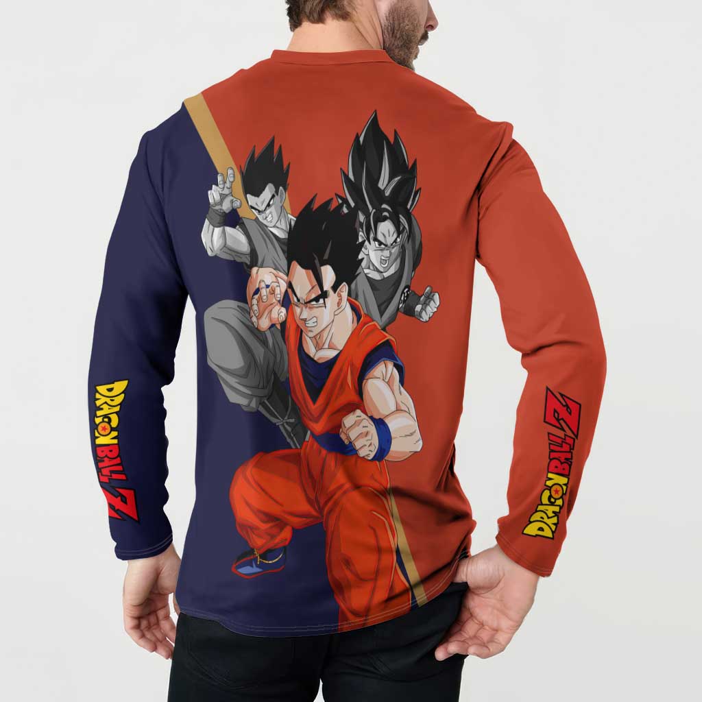 Gohan - Dragon Ball Button Sweatshirt Anime Style