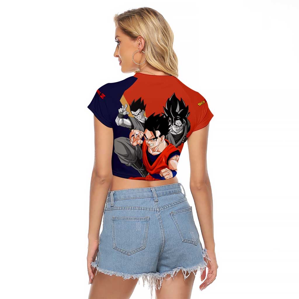 Gohan - Dragon Ball Raglan Cropped T Shirt Anime Style