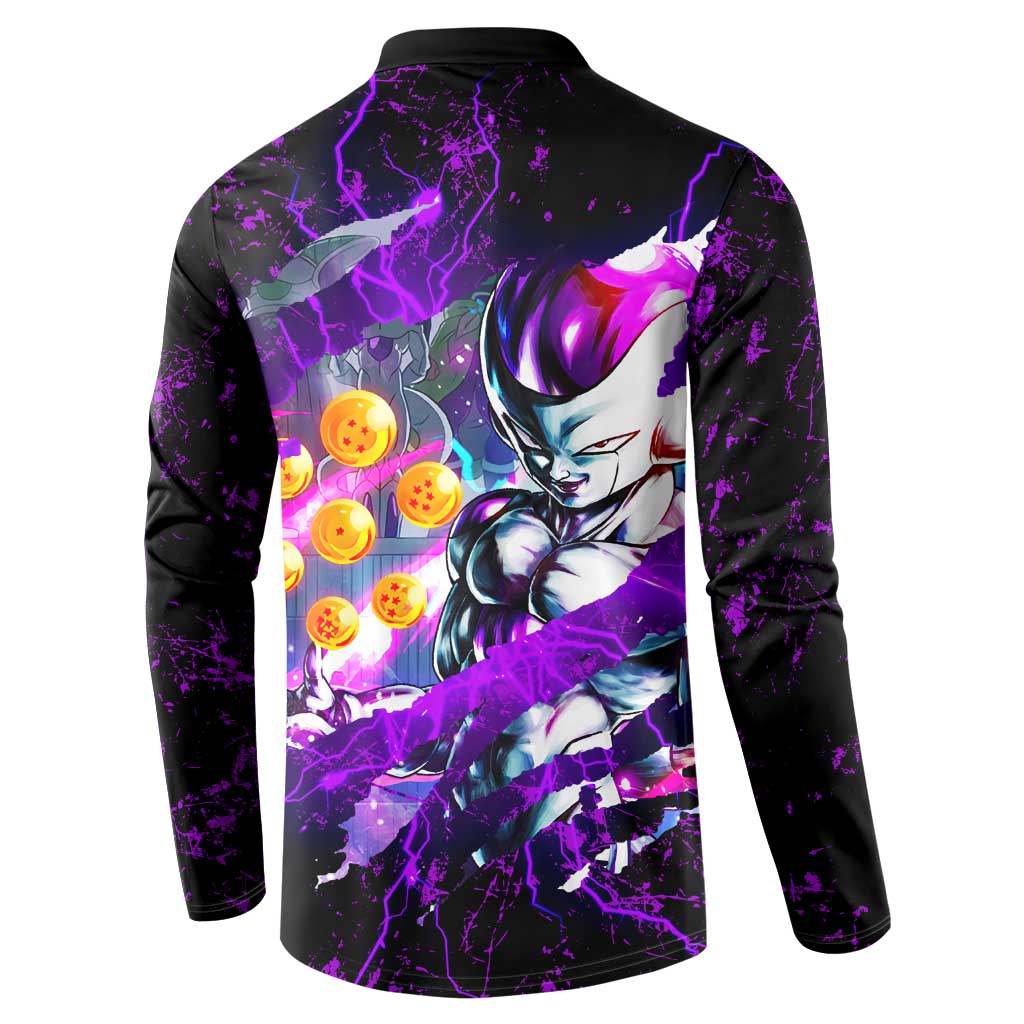 Frieza - Dragon Ball Button Sweatshirt Anime Style