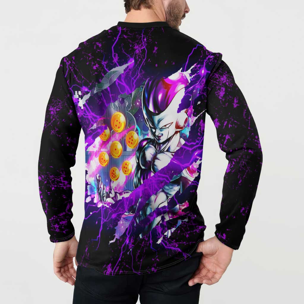 Frieza - Dragon Ball Button Sweatshirt Anime Style