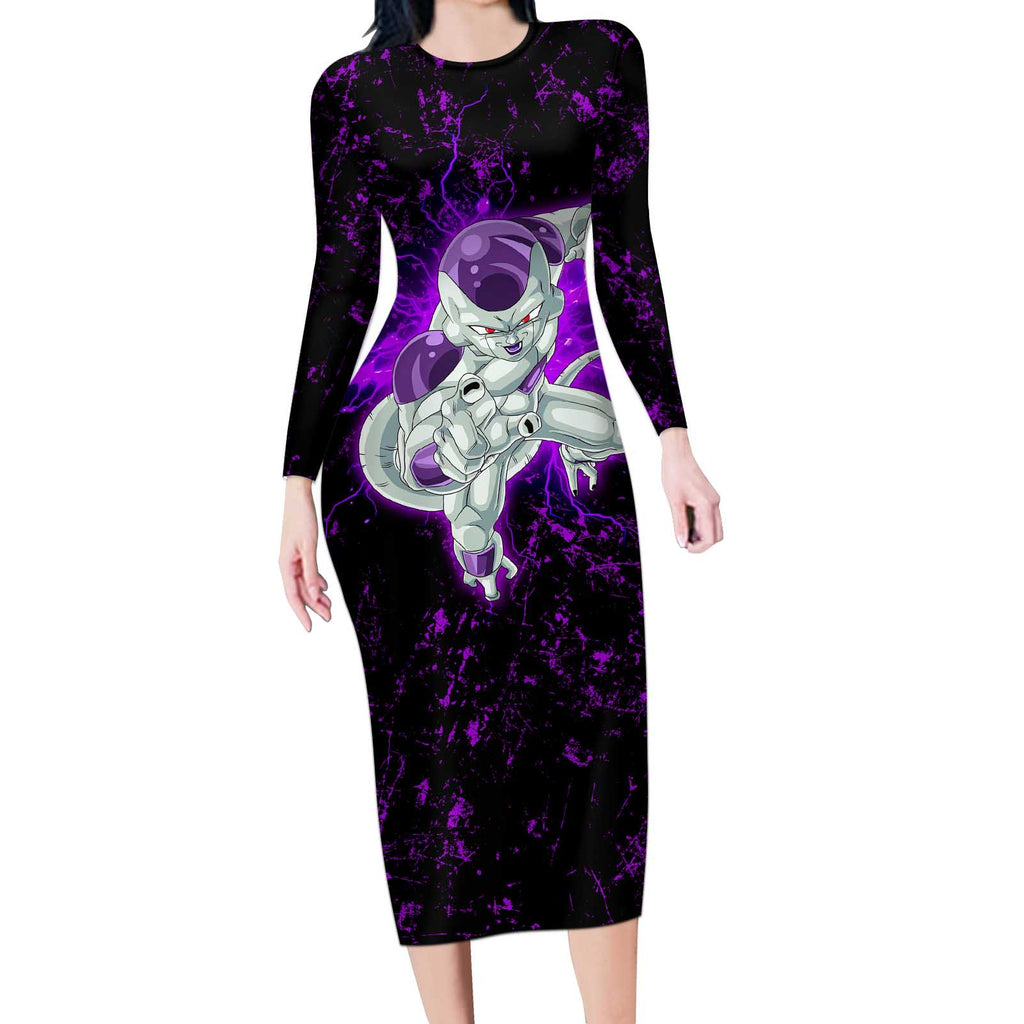 Frieza - Dragon Ball Long Sleeve Bodycon Dress Anime Style
