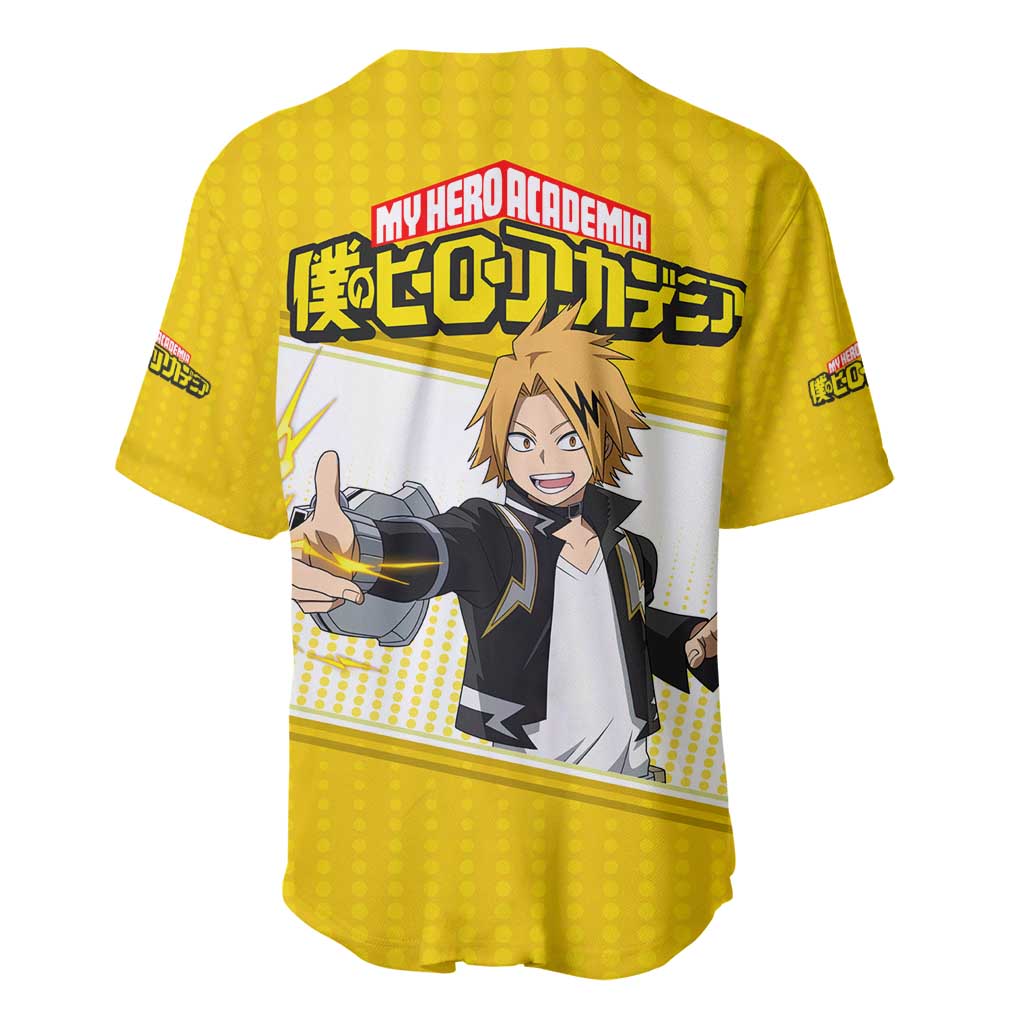 Denki Kaminari - My Hero Academia Baseball Jersey Anime Style