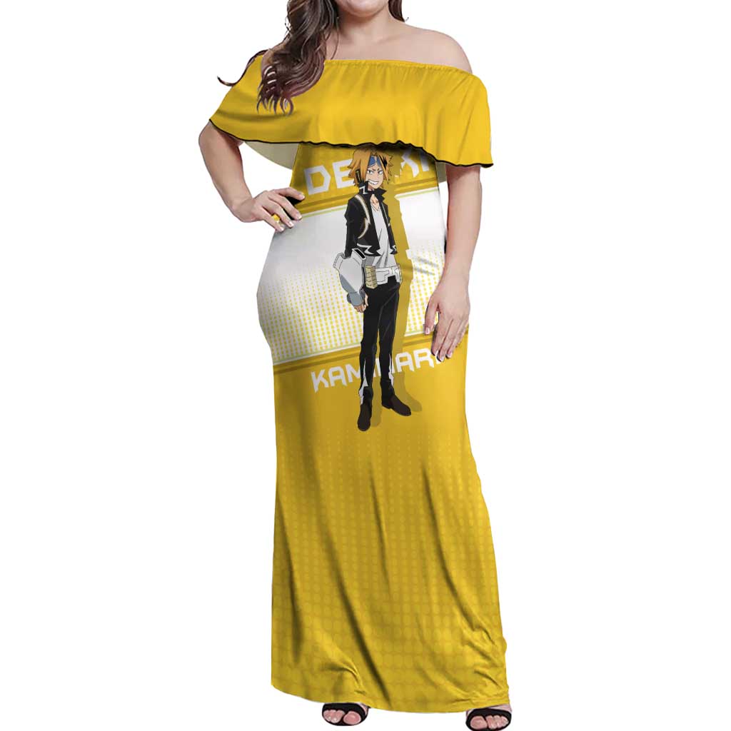 Denki Kaminari - My Hero Academia Off Shoulder Maxi Dress Anime Style