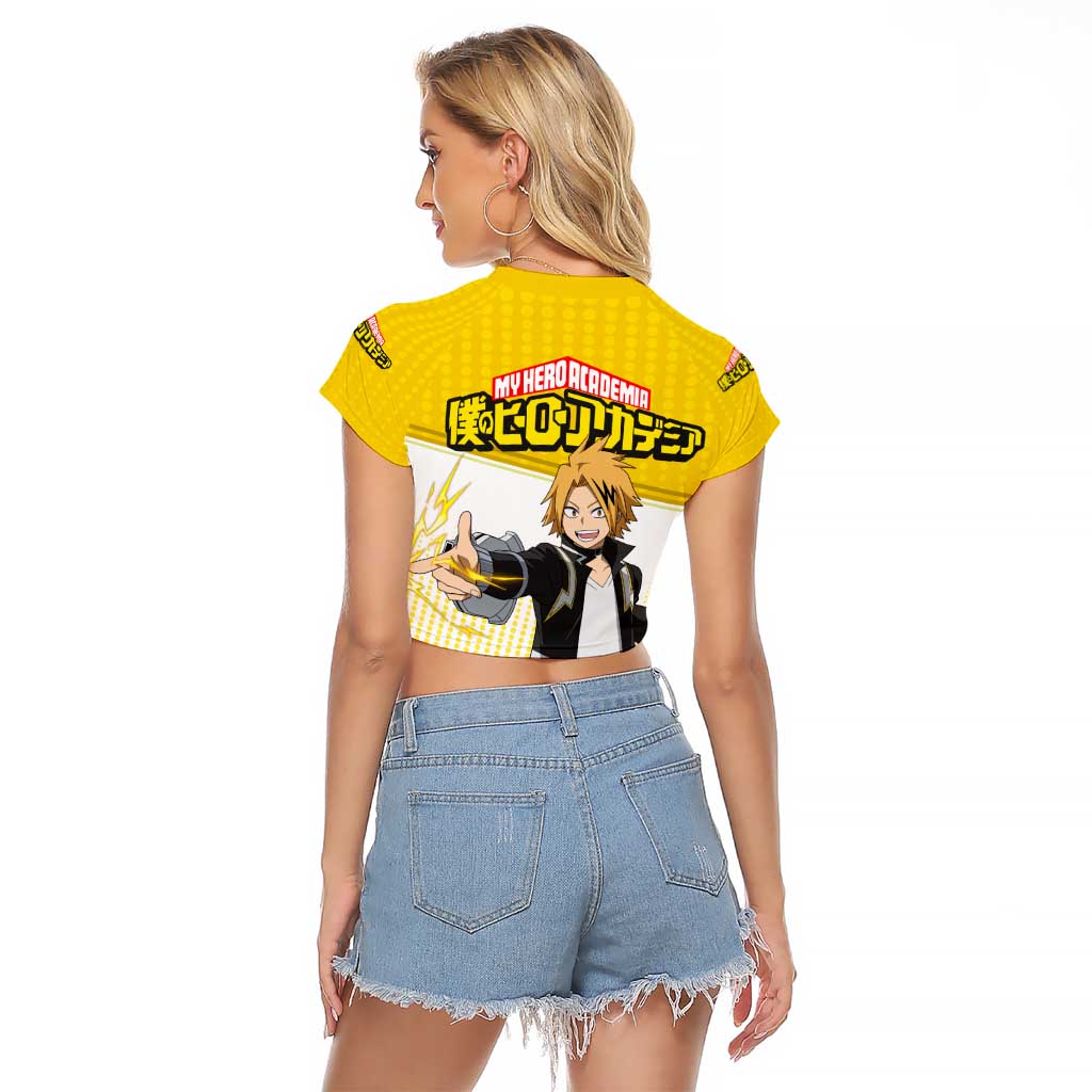 Denki Kaminari - My Hero Academia Raglan Cropped T Shirt Anime Style