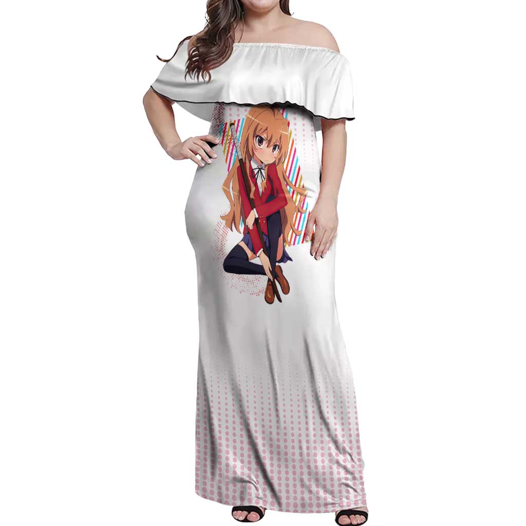 Minori Kushieda - Toradora Off Shoulder Maxi Dress Anime Style