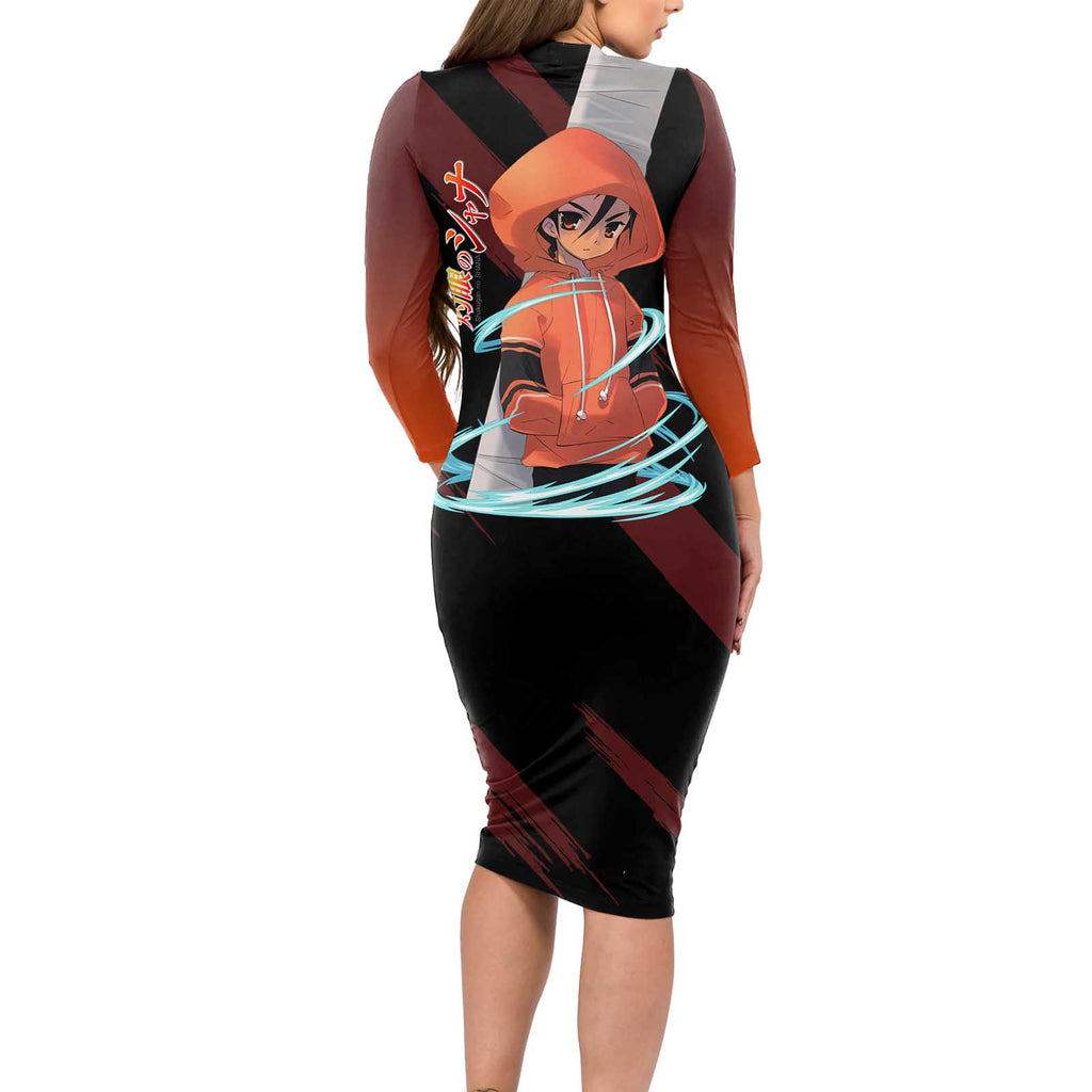Khamsin Nbh'w - Shakugan no Shana Long Sleeve Bodycon Dress Anime Style