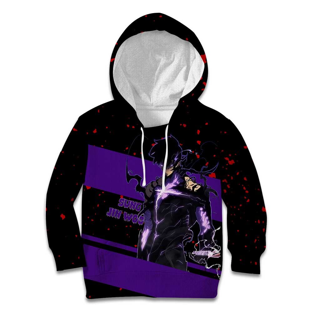 Sung Jin Woo - Solo Leveling Kid Hoodie Anime Style