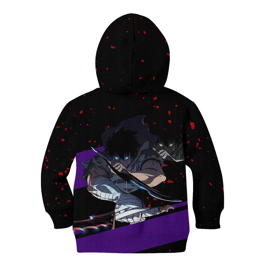 Sung Jin Woo - Solo Leveling Kid Hoodie Anime Style
