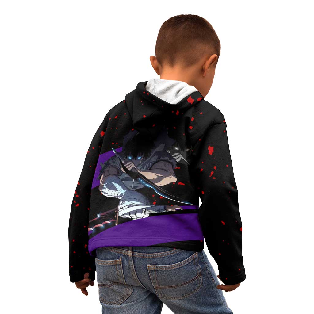 Sung Jin Woo - Solo Leveling Kid Hoodie Anime Style