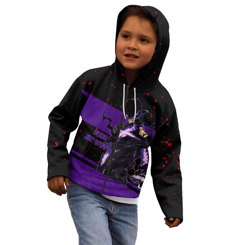 Sung Jin Woo - Solo Leveling Kid Hoodie Anime Style