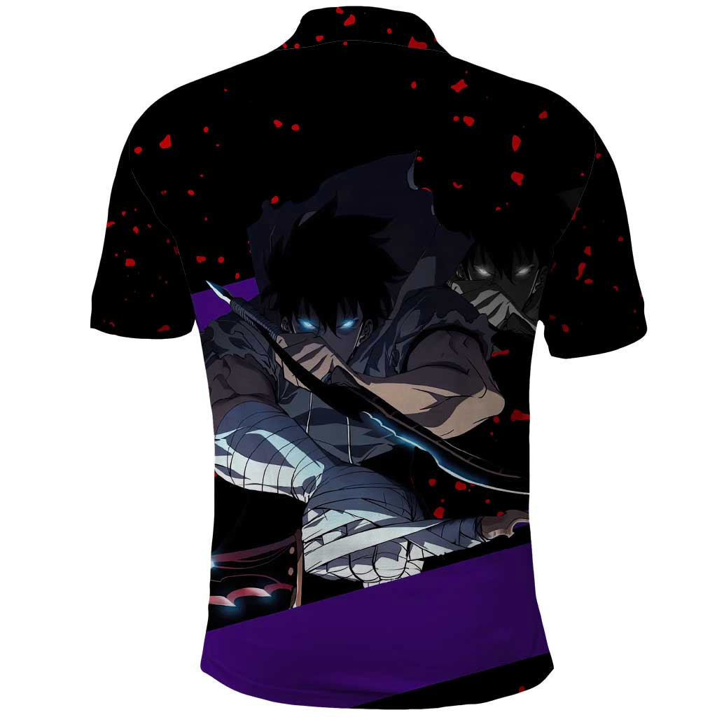 Sung Jin Woo - Solo Leveling Polo Shirt Anime Style
