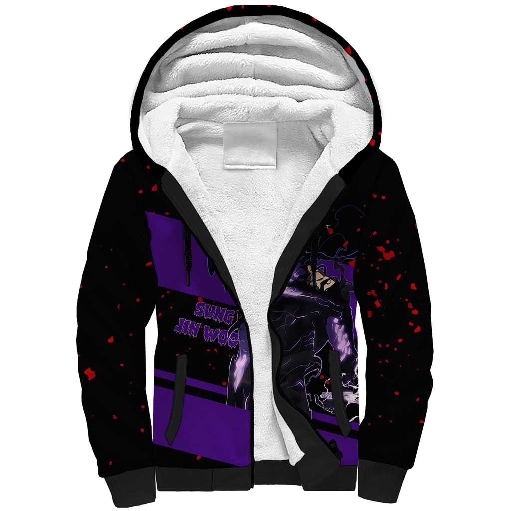 Sung Jin Woo - Solo Leveling Sherpa Hoodie Anime Style