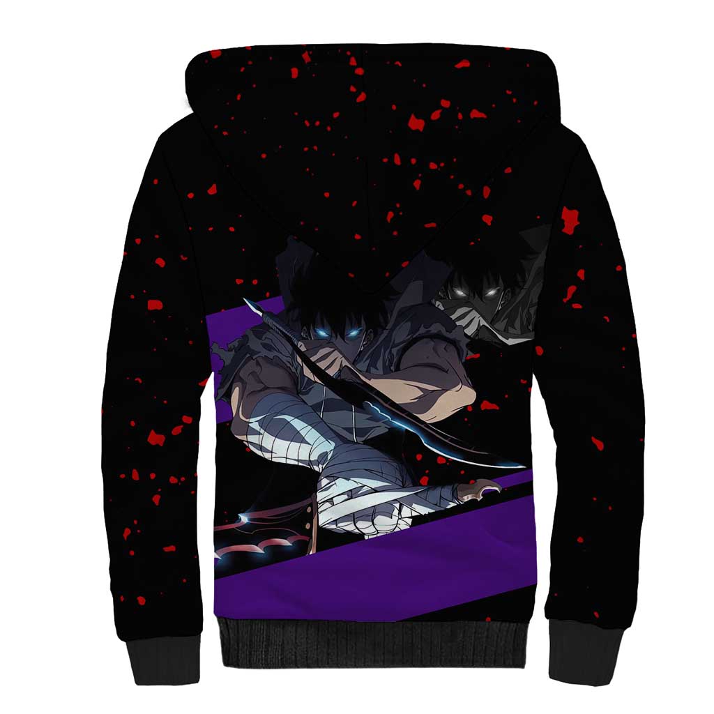 Sung Jin Woo - Solo Leveling Sherpa Hoodie Anime Style