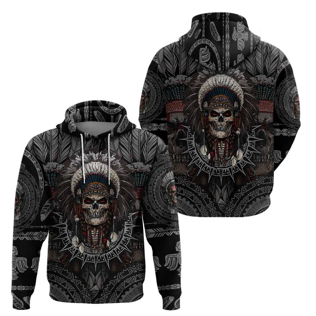 skull-native-american-warrior-hoodie