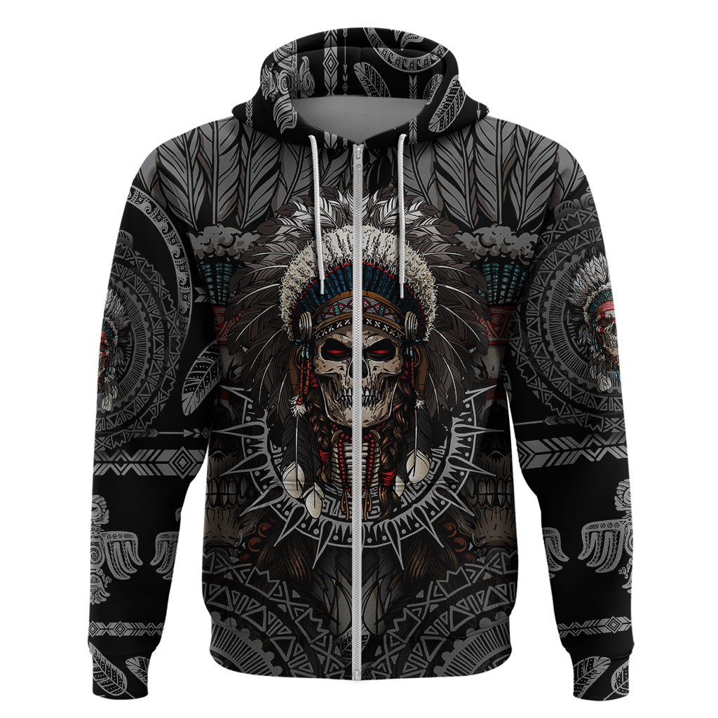 skull-native-american-warrior-hoodie