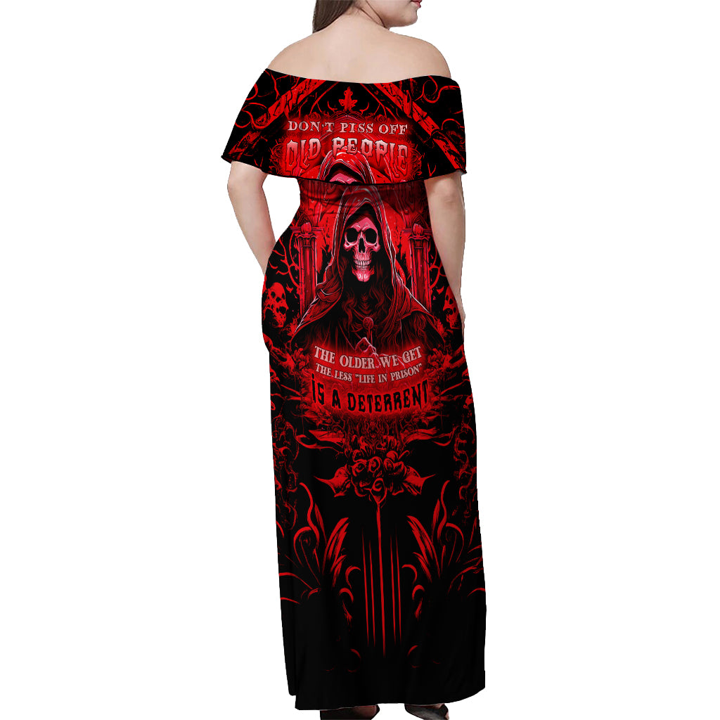 the-older-we-get-the-less-life-in-prison-is-a-deterrent-off-shoulder-maxi-dress