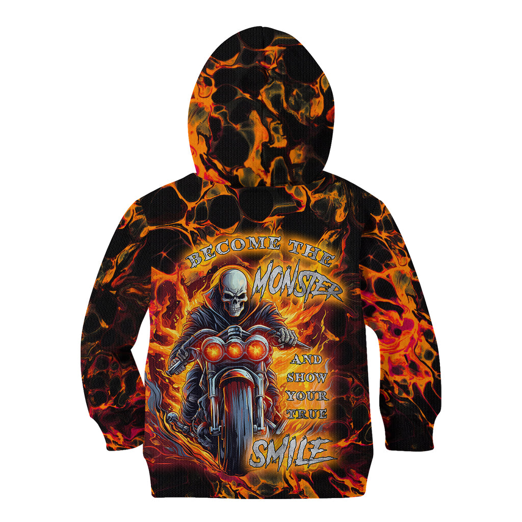 be-come-the-monster-and-show-your-true-smile-kid-hoodie