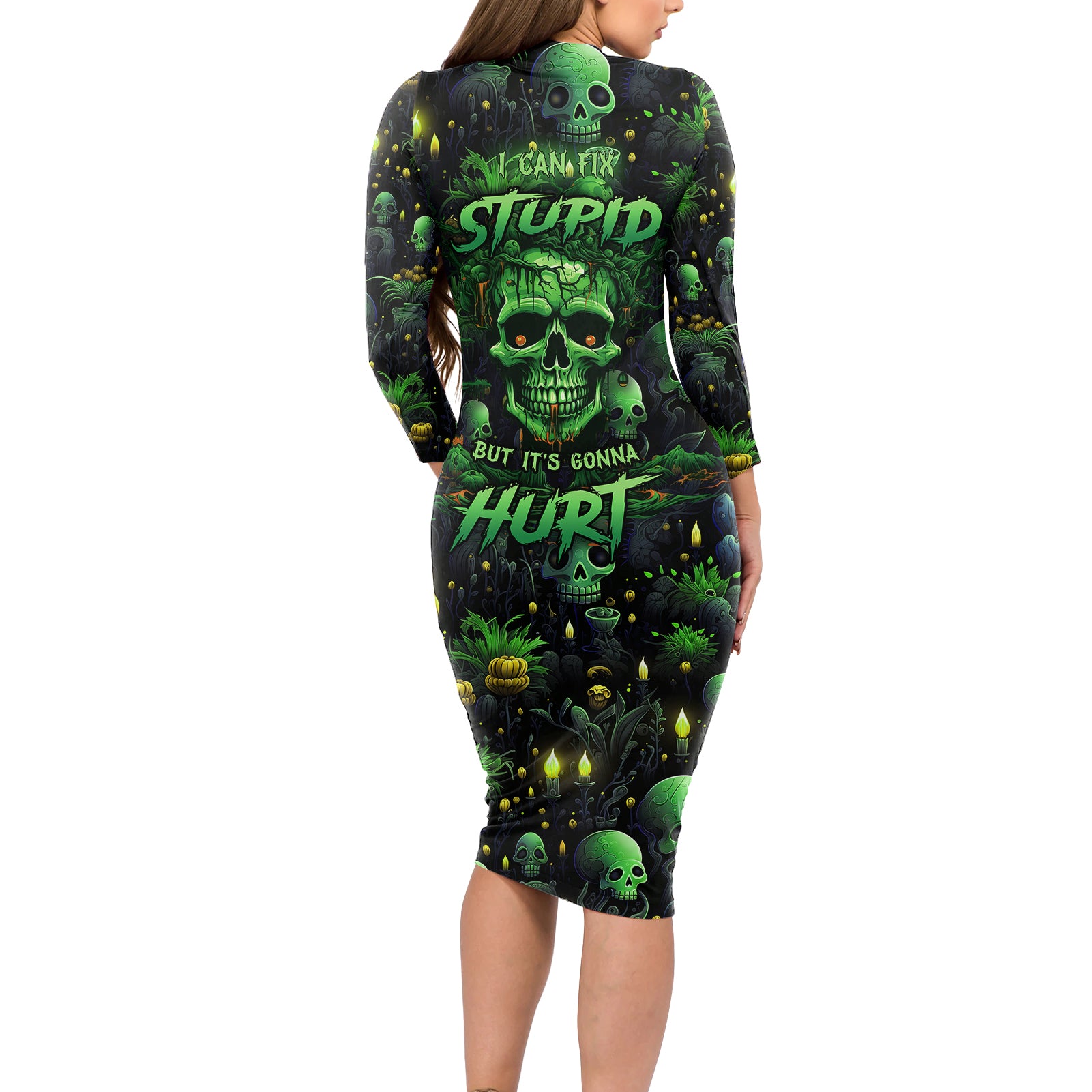 i-can-fix-stupid-but-is-gonna-hurt-long-sleeve-bodycon-dress
