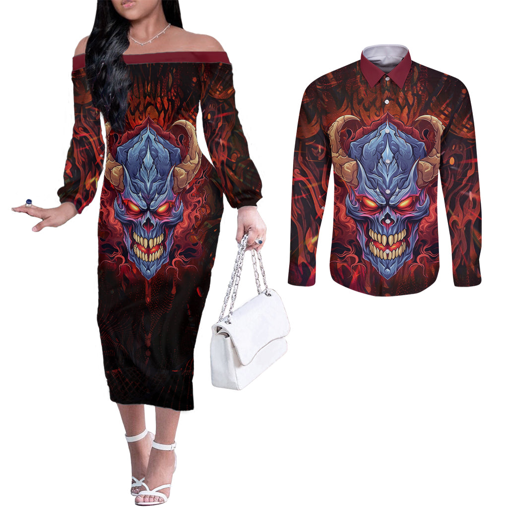 the-only-thing-that-can-stop-me-is-me-couples-matching-off-the-shoulder-long-sleeve-dress-and-long-sleeve-button-shirts
