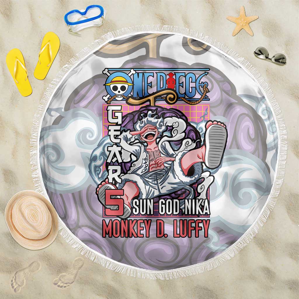 5th Gear Luffy One Piece Beach Blanket Anime Style