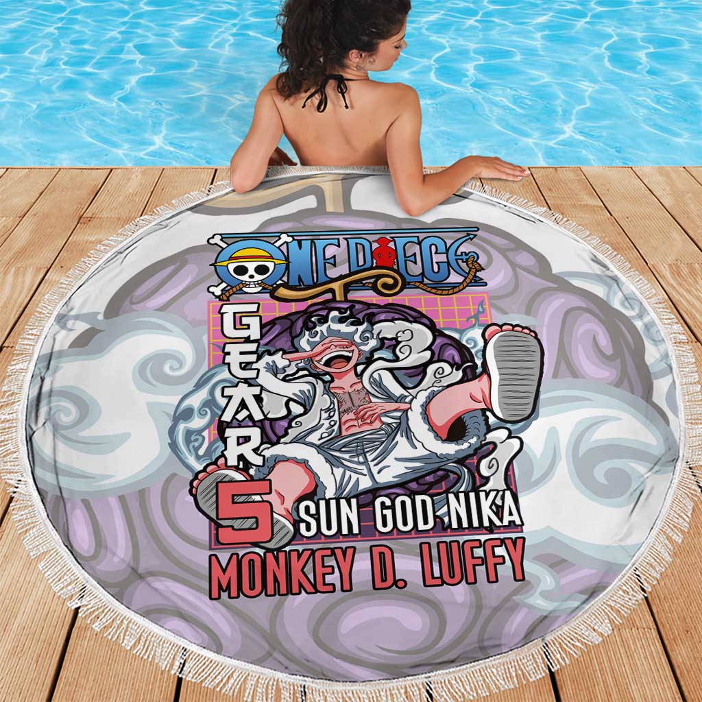 5th Gear Luffy One Piece Beach Blanket Anime Style