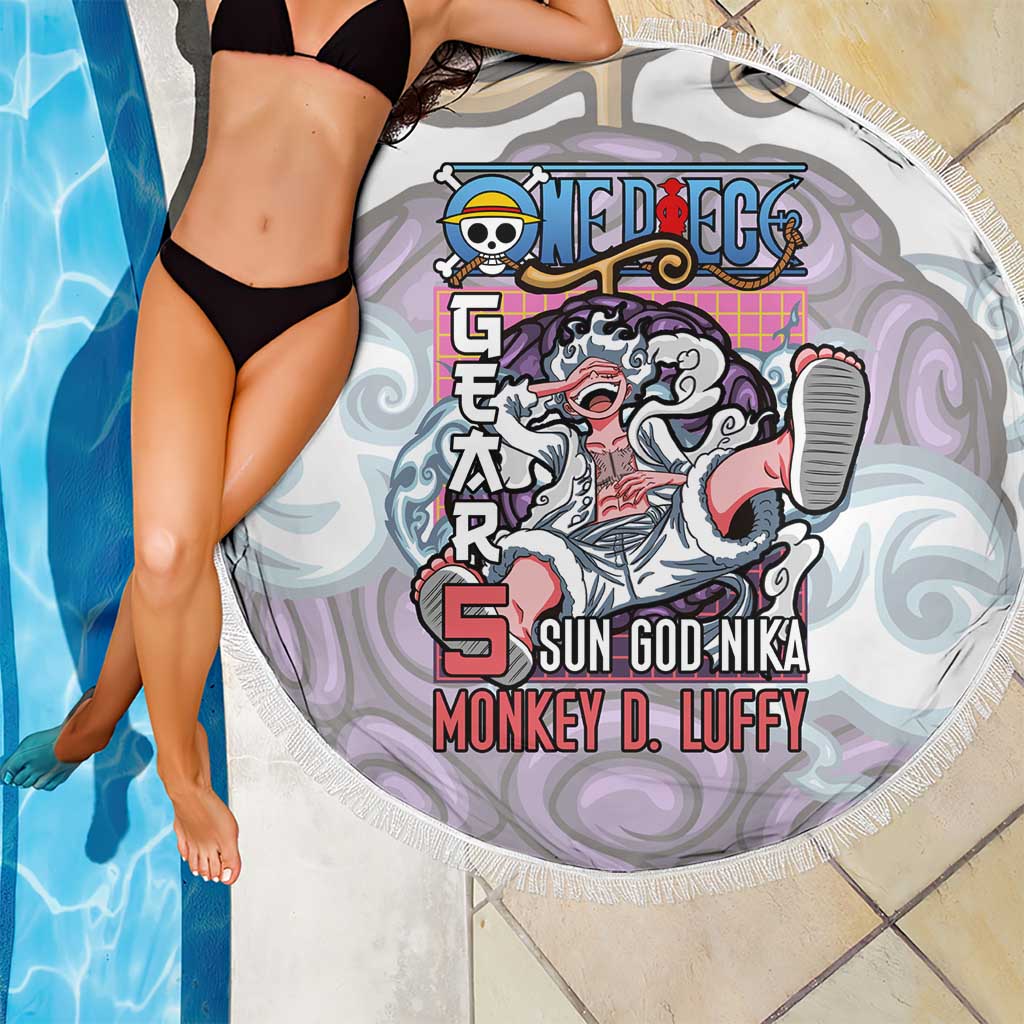 5th Gear Luffy One Piece Beach Blanket Anime Style