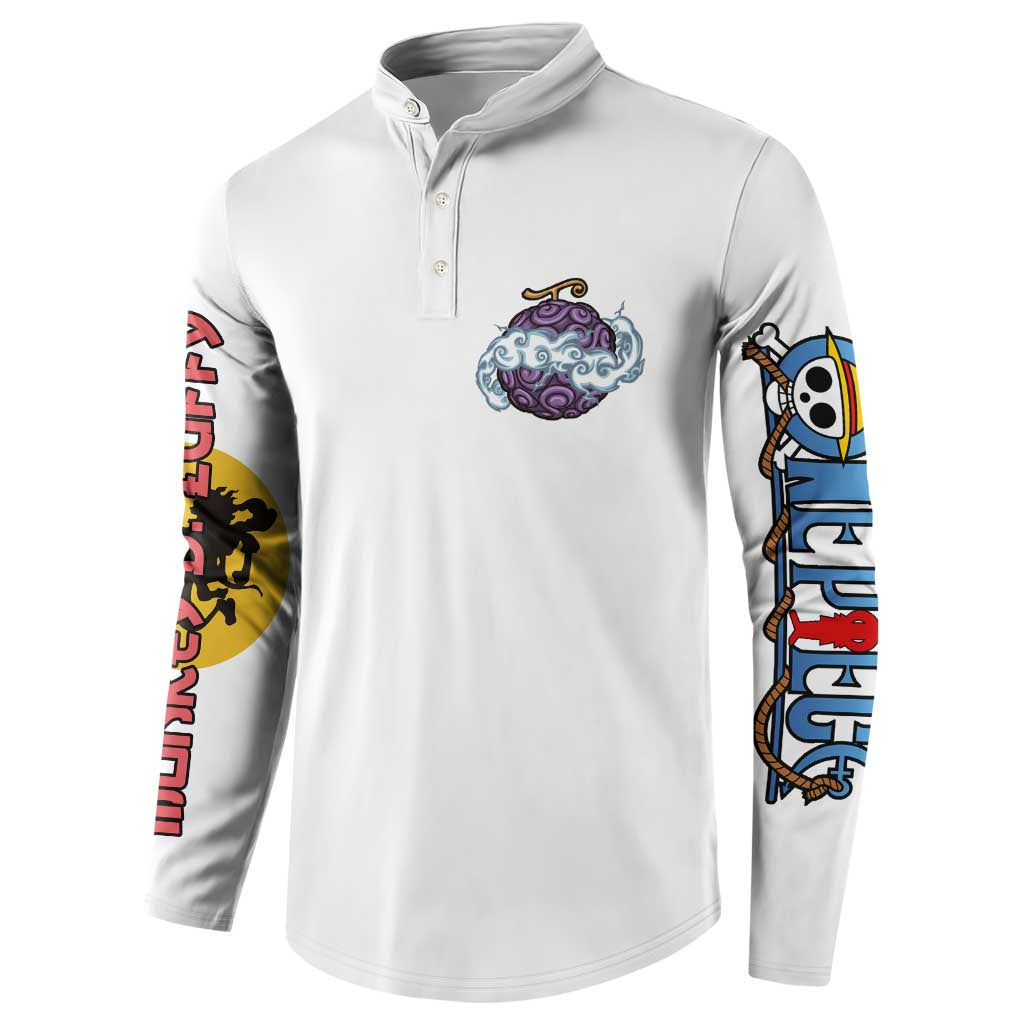 5th Gear Luffy One Piece Button Sweatshirt Anime Style
