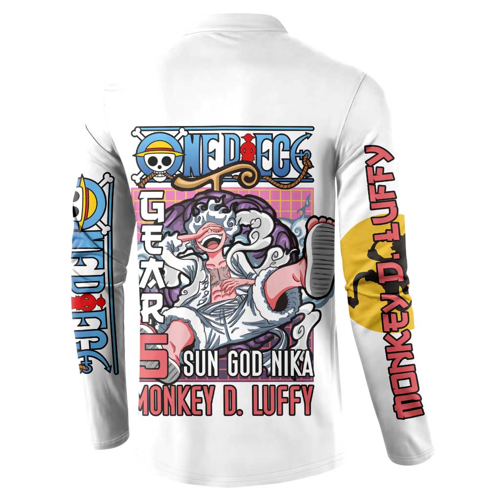 5th Gear Luffy One Piece Button Sweatshirt Anime Style