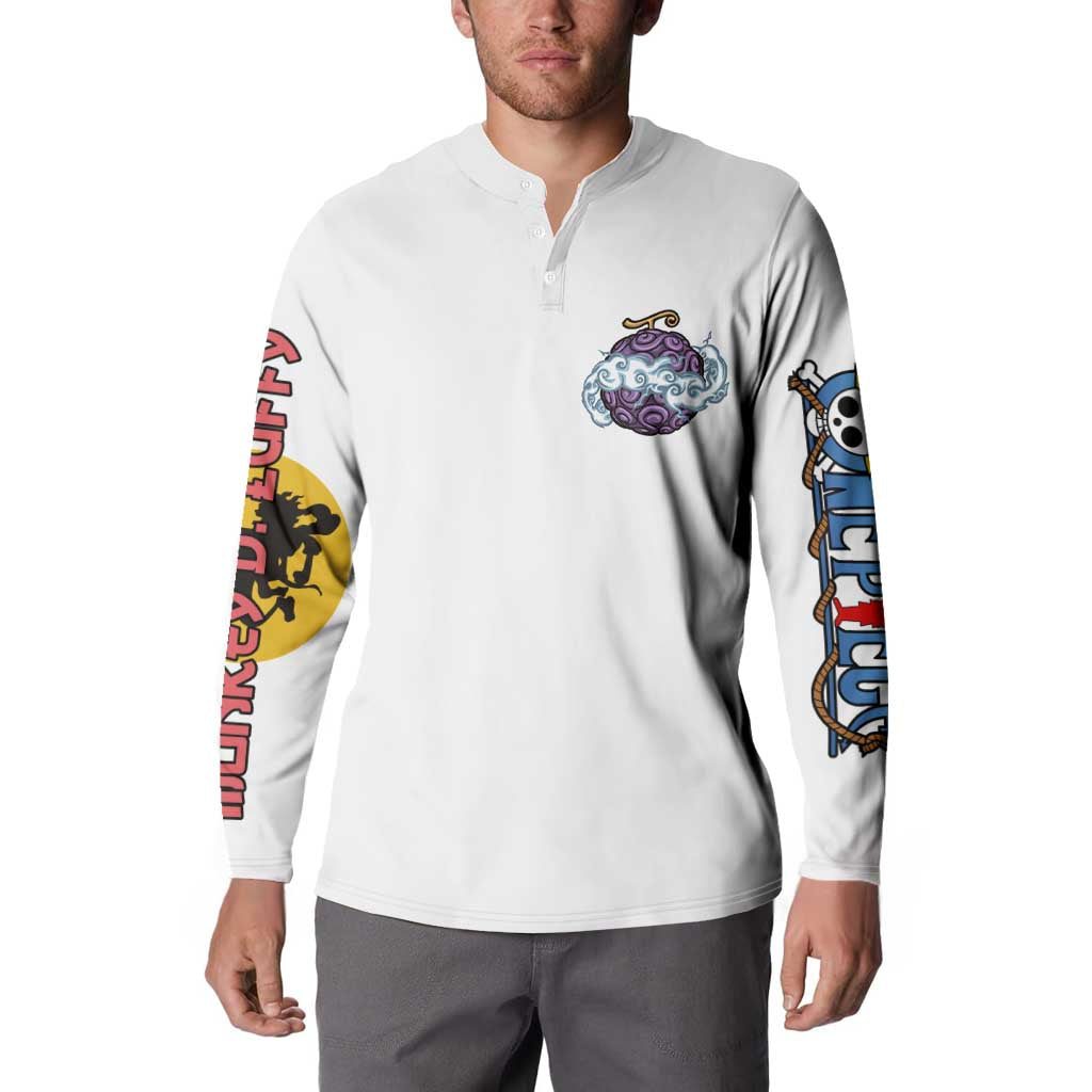 5th Gear Luffy One Piece Button Sweatshirt Anime Style