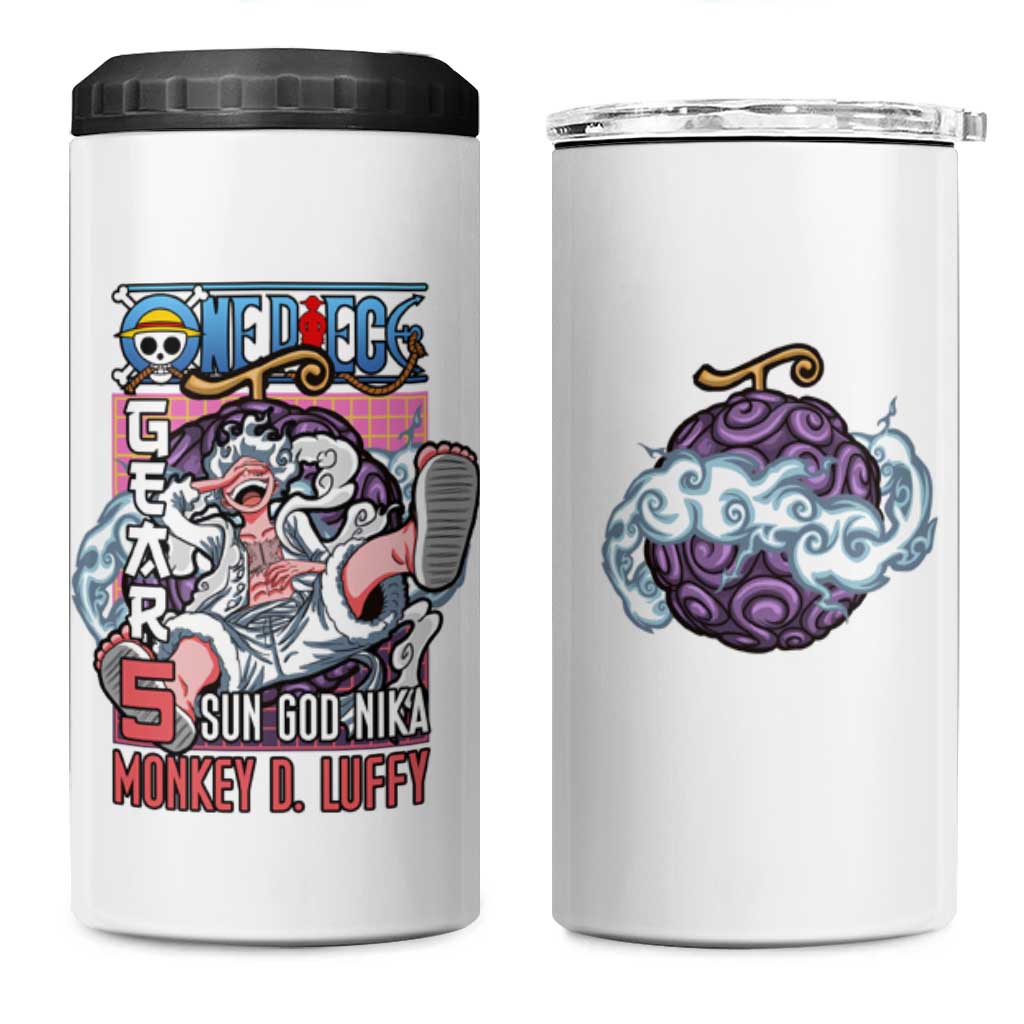 5th Gear Luffy One Piece 4 in 1 Can Cooler Tumbler Anime Style