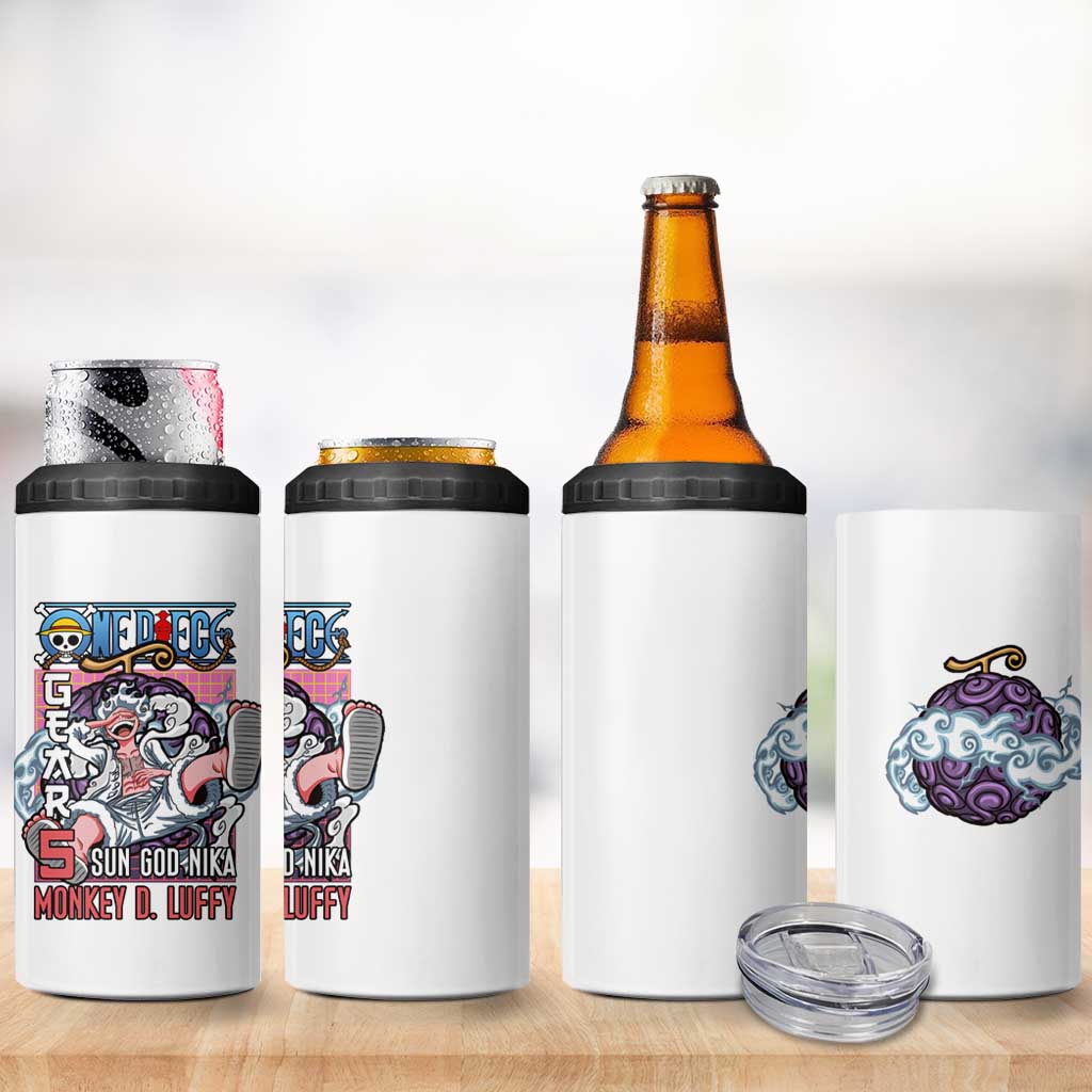 5th Gear Luffy One Piece 4 in 1 Can Cooler Tumbler Anime Style