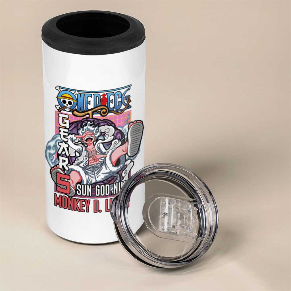5th Gear Luffy One Piece 4 in 1 Can Cooler Tumbler Anime Style