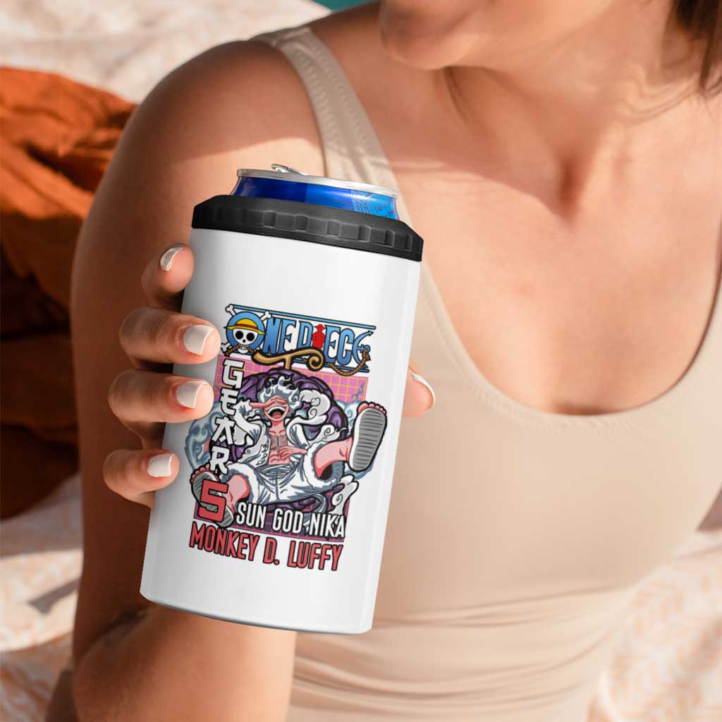 5th Gear Luffy One Piece 4 in 1 Can Cooler Tumbler Anime Style