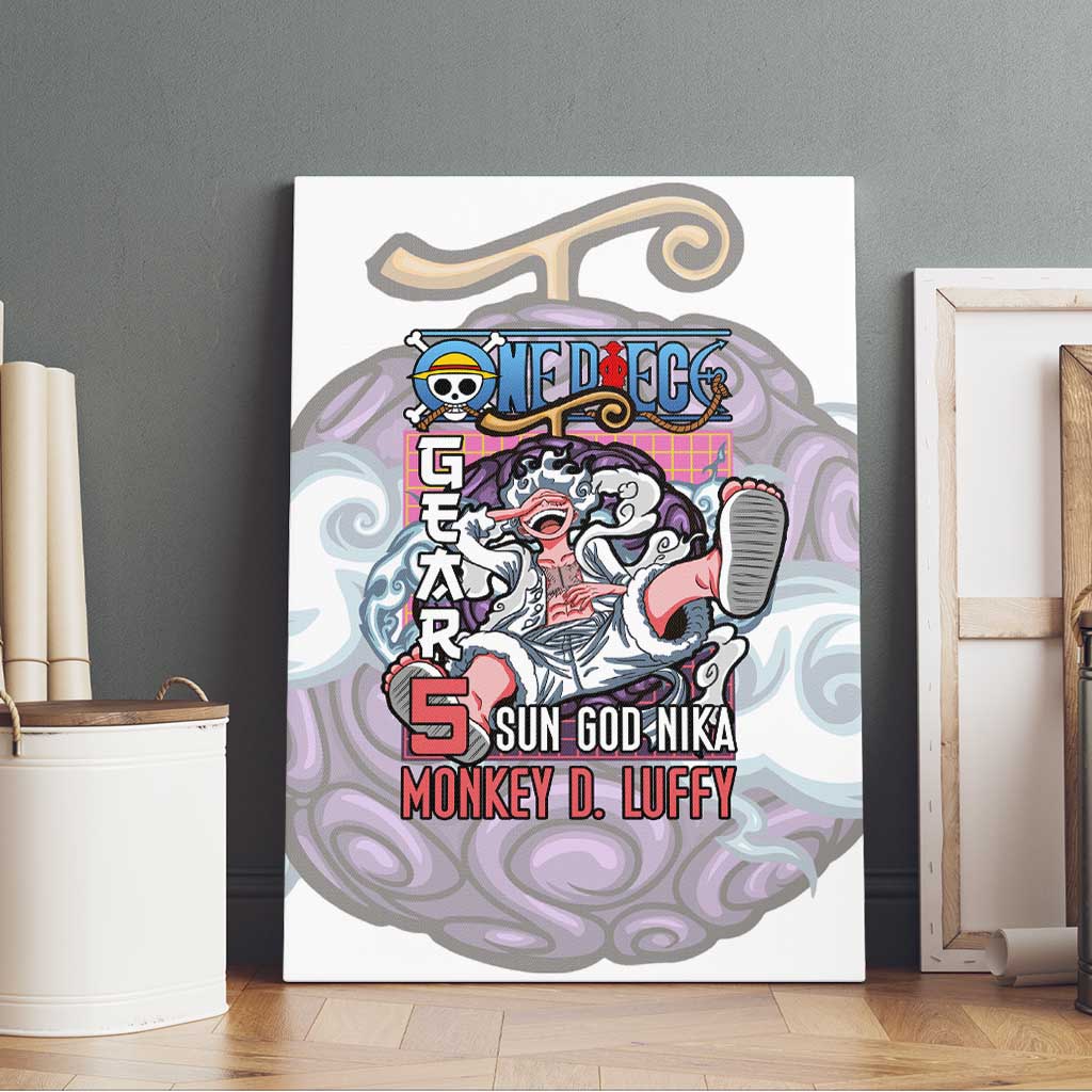5th Gear Luffy One Piece Canvas Wall Art Anime Style