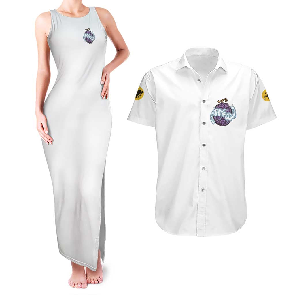 5th Gear Luffy One Piece Couples Matching Tank Maxi Dress and Hawaiian Shirt Anime Style