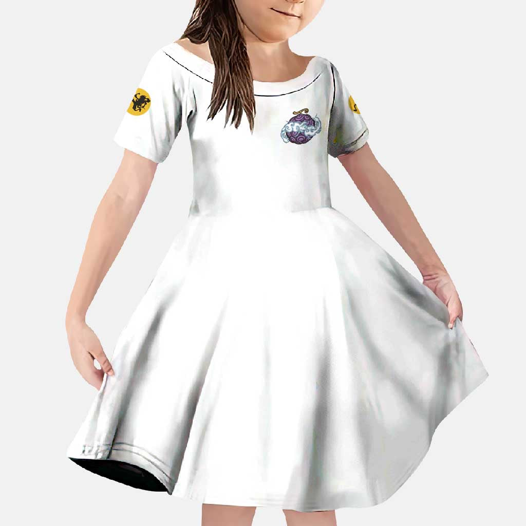 5th Gear Luffy One Piece Family Matching Long Sleeve Bodycon Dress and Hawaiian Shirt Anime Style