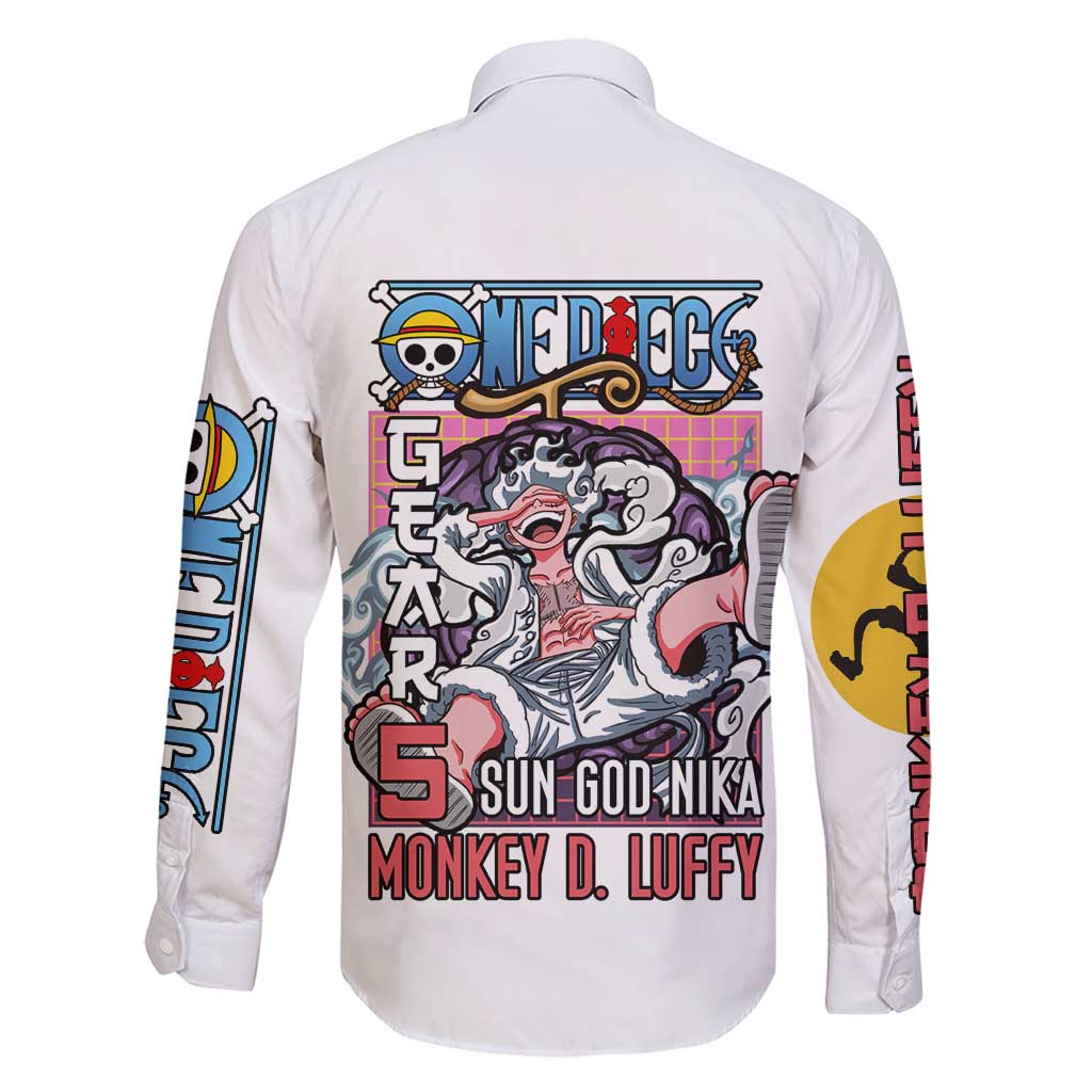 5th Gear Luffy One Piece Family Matching Mermaid Dress and Hawaiian Shirt Anime Style