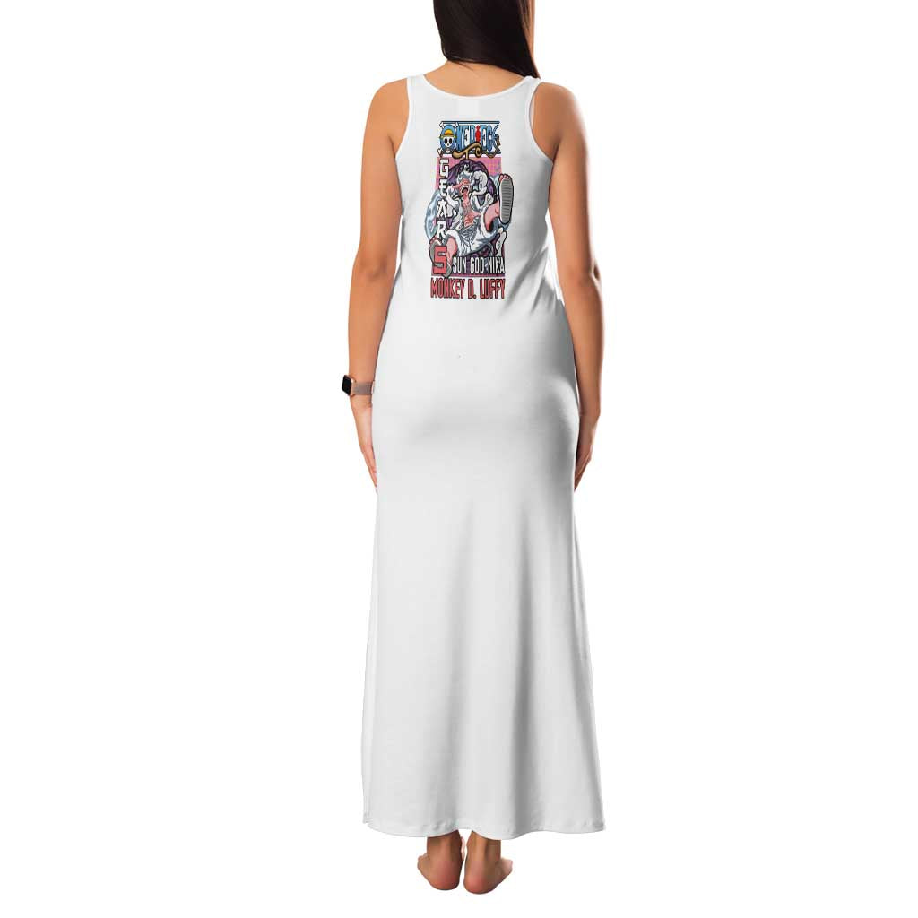 5th Gear Luffy One Piece Family Matching Tank Maxi Dress and Hawaiian Shirt Anime Style