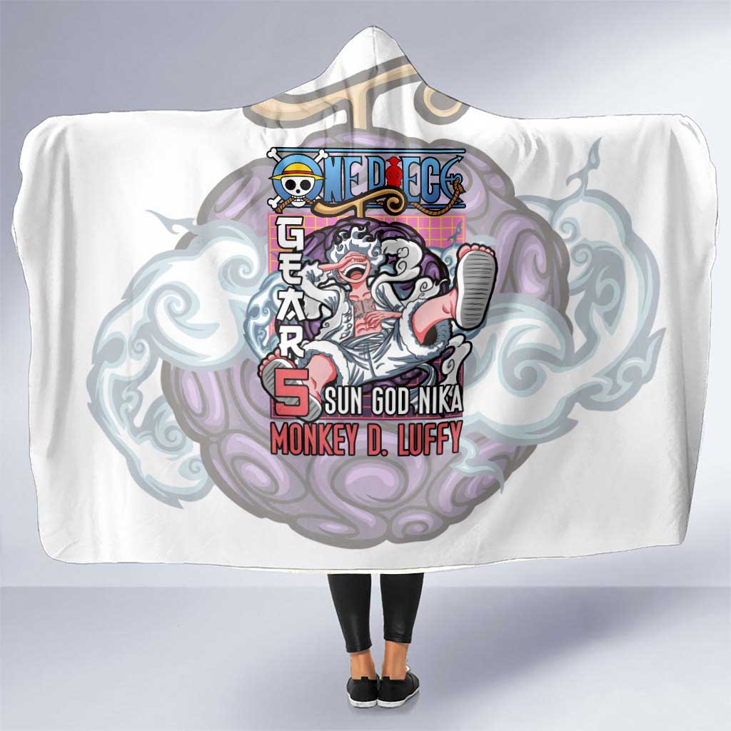 5th Gear Luffy One Piece Hooded Blanket Anime Style