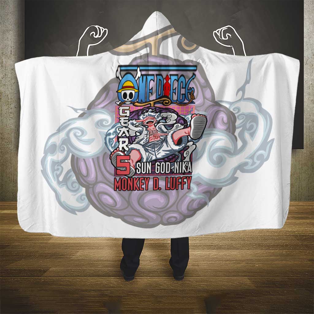 5th Gear Luffy One Piece Hooded Blanket Anime Style