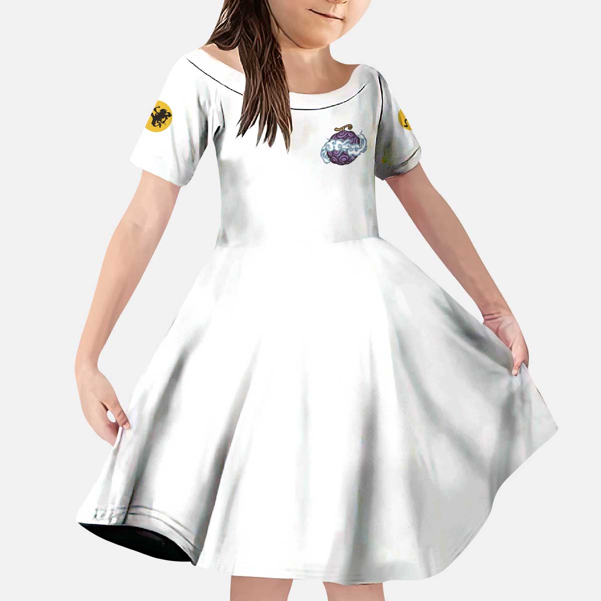 5th Gear Luffy One Piece Kid Short Sleeve Dress Anime Style