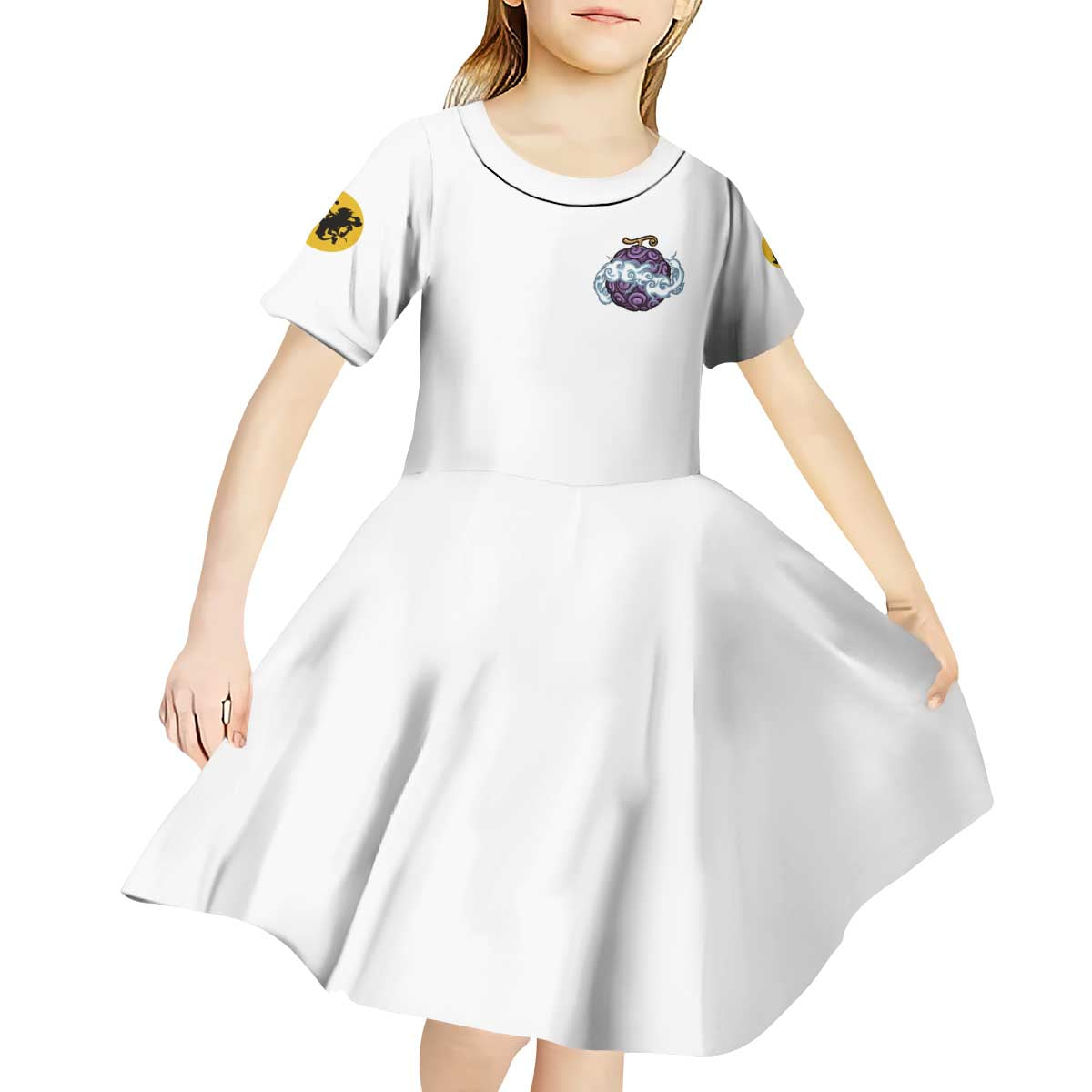 5th Gear Luffy One Piece Kid Short Sleeve Dress Anime Style