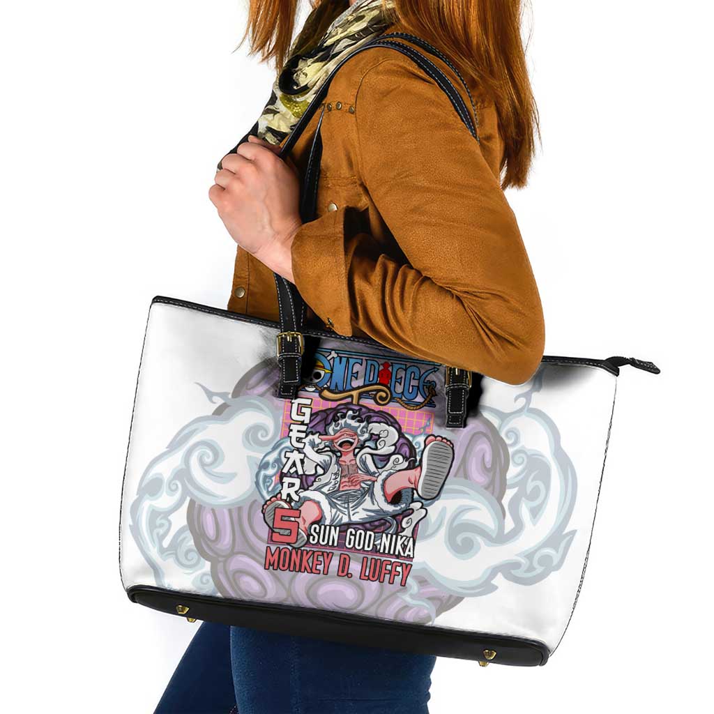 5th Gear Luffy One Piece Leather Tote Bag Anime Style