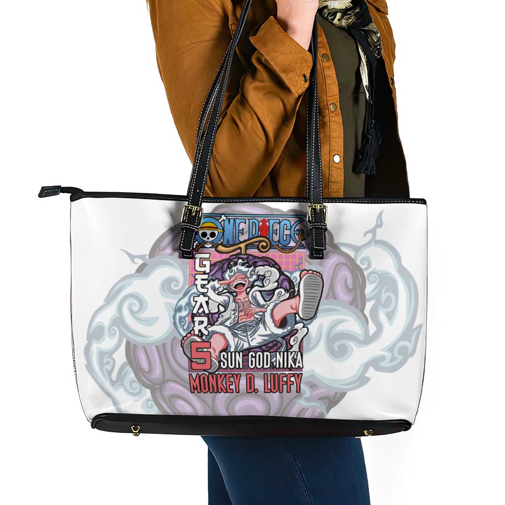 5th Gear Luffy One Piece Leather Tote Bag Anime Style
