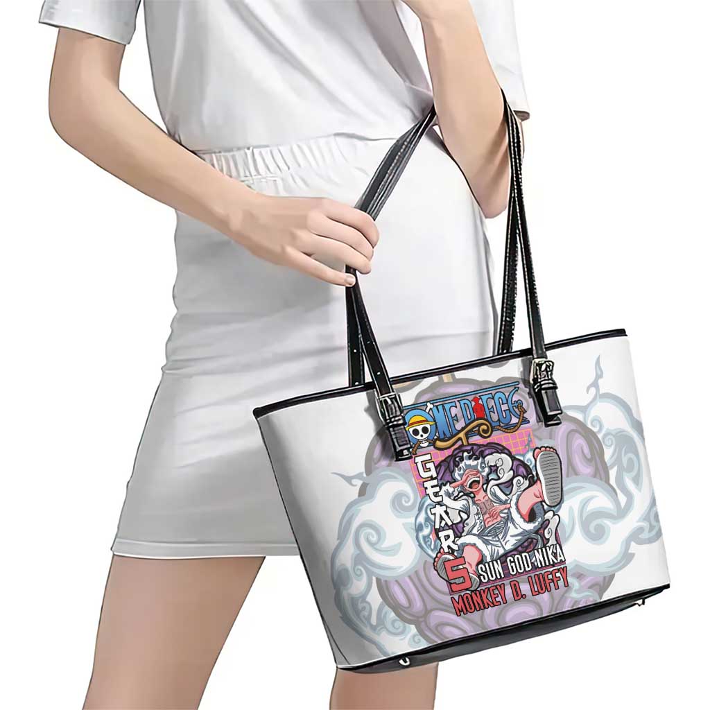 5th Gear Luffy One Piece Leather Tote Bag Anime Style