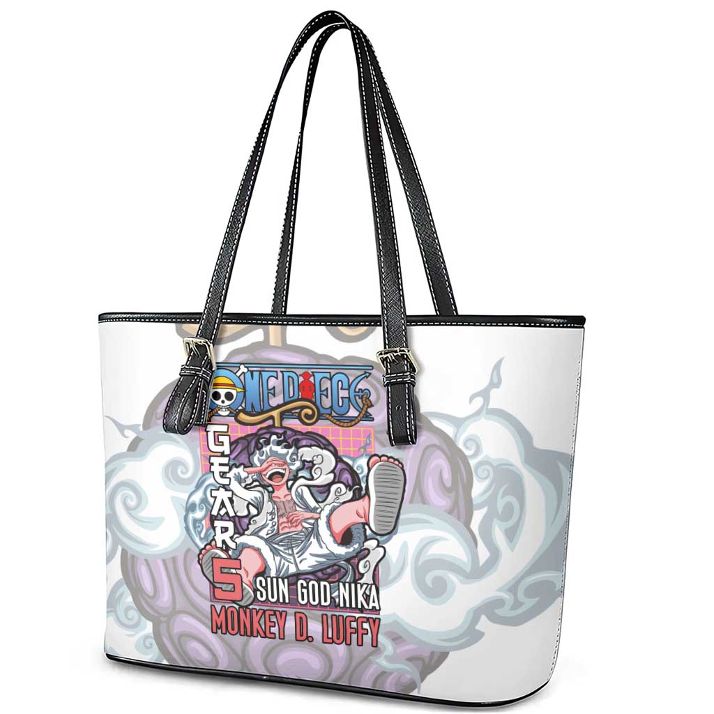 5th Gear Luffy One Piece Leather Tote Bag Anime Style