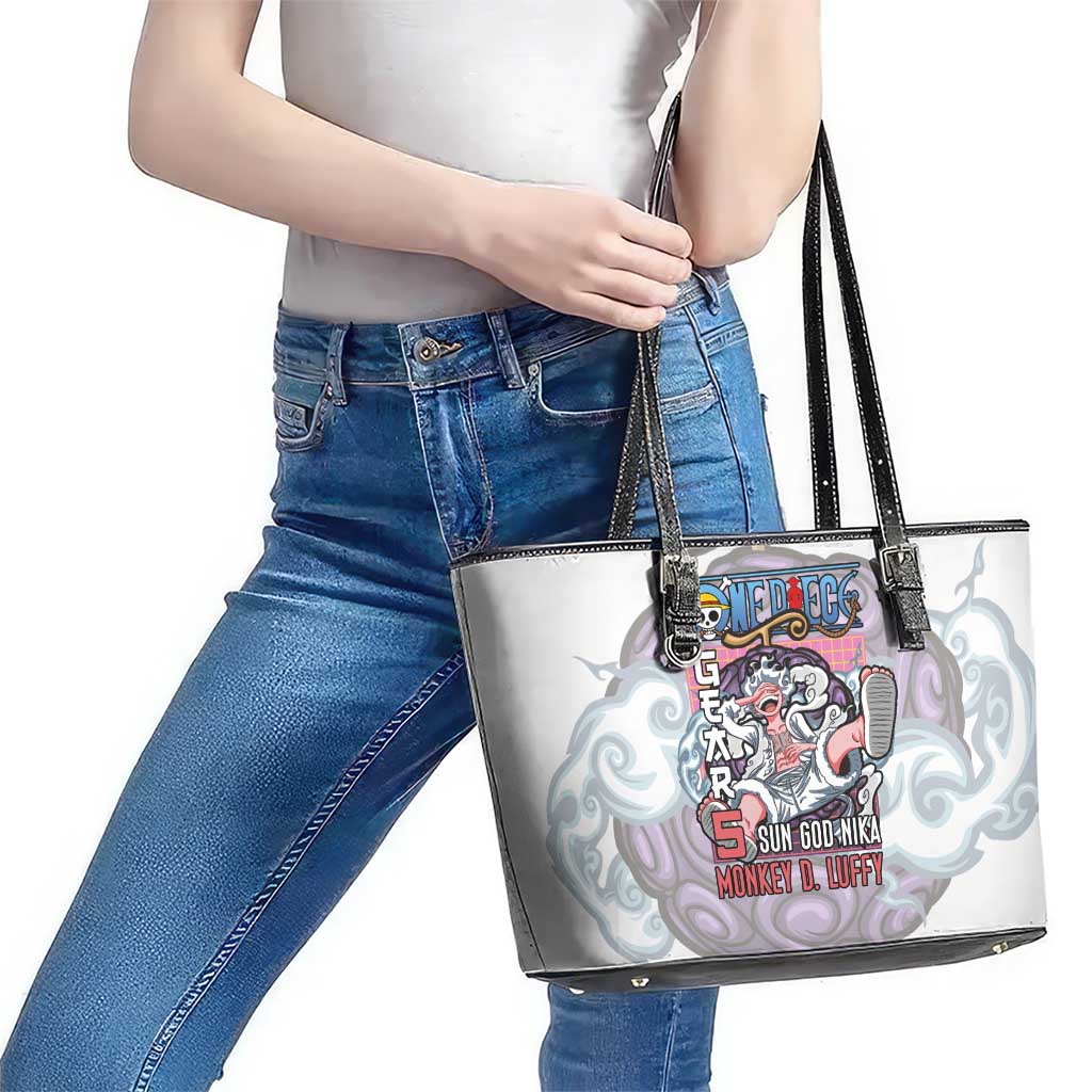 5th Gear Luffy One Piece Leather Tote Bag Anime Style