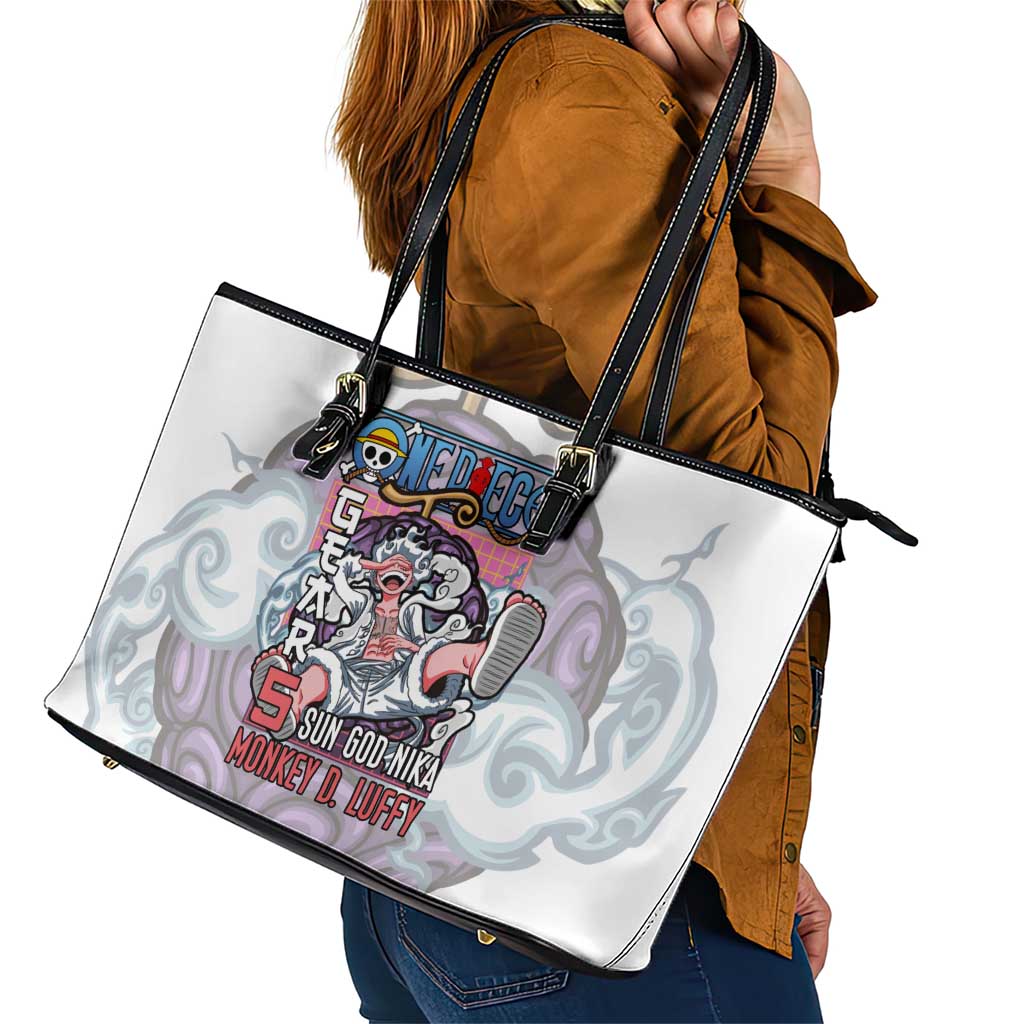 5th Gear Luffy One Piece Leather Tote Bag Anime Style